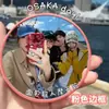 Espejo convexo de mano para fotografía de viajes, herramienta para tomar selfies, espejo redondo pequeño, espejo reflectante mini compacto