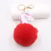 Bolsa de bola de pelo de unicornio de venta caliente transfronteriza llavero para coche colgante de mochila accesorios para mochila regalo colgante al por mayor
