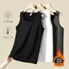 Chaleco de otoño e invierno para hombre, forrado de polar, engrosado, chaleco cálido, ropa interior térmica para hombre, camiseta base ajustada
