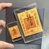 Concha de Agua Oro Puro 999 Adhesivo Pegatina Dorada para Teléfono para Riqueza y Buena Fortuna, Hoja Dorada Bendición del Oficial Celestial, Venta al por Mayor desde el Fabricante