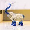 Artesanato de vidro cristal atacado criativo cristal escovado imagem de elefante realista ornamentos de decoração para sala de estar em casa