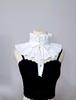 Gargantilla de Encaje con Volantes Estilo Corte Francés con Cordones Cuello Alto Vintage Cuello Ruff Falso Collar Moda Más Vendido Cuello Semi-Alto
