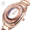 SHENGKE k0016 marca de distribuição de comércio exterior feminina relógio novo para senhoras relógio com pulseira de aço relógio de quartzo