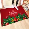 Capacho de Entrada de Natal Capacho para Sala de Estar de Halloween Resistente à Sujeira Capacho para Mesa de Centro Decoração de Atmosfera Festiva Capacho de Chão de Veludo Cristal
