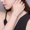 Pulsera para Mujer de Comercio Exterior Kashi Color Pedrería Ajustable Tamaño Pulsera Color Diamante Cadena de Caja Corta Cobre Chapado con Oro de Retención de Color