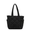 Nova bolsa de tecido de nylon bolsa de casaco de algodão bolsa de mão feminina para estudante bolsa de ombro romboidal para o trabalho bolsa tote de grande capacidade