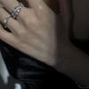 Anillo abierto de plata de ley 925 para mujer, ajustable, moderno, personalizado, diseño de nicho, estilo frío, anillo de dedo avanzado