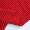 Tecido Jacquard Canelado 30S de Viscose com Elastano, Tecido de Malha Fina Vertical Suave e Macio