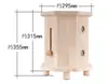 Taburete de Moxibustión de Madera, Taburete de Moxibustión Hecho de Madera Maciza, Venta al por Mayor desde el Fabricante, Uso en Casa, Temperatura Ajustable, Taburete de Moxibustión Elevado de Roble