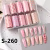 Pegatinas de Arte para Uñas Transfronterizas Belleza Total Flor de Rosa Uñas Cielo Estrellado Papel de Transferencia para Uñas Caja de Pegatinas de Transferencia