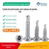 410 aço inoxidável cabeça redonda cruz broca cauda parafuso M4.2 / M4.8 cabeça de panela cauda de andorinha parafuso autoperfurante broca parafuso cauda