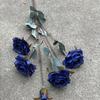Viento de océano azul flores de simulación para boda al por mayor azul oscuro azul zafiro azul bruma blanco boda camino guía techo flores falsas