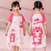 Pijama de verano para niños del sudeste asiático, pijama coreano de manga corta, vestido de casa de dibujos animados de princesa para niña, lindo, venta al por mayor