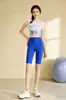Conjunto de Malla Estilo Chino con Estampado para Yoga, Shorts Deportivos para Correr, Fitness y Ciclismo, Top Deportivo Push-Up con Hermosa Correa en la Espalda