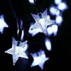 Luces Solares de Cadena con 30 Bombillas LED de Luz Cálida con Forma de Animal para Jardín, Calle, Decoración de Bodas, Carcasa Impermeable, Horas