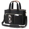 Bolso bandolera en stock, bolso tote de lona con bolsillos, cartera para portátil, bolso de uso diario, bolso de mano, bolsa de herramientas