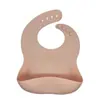 Estilo Ins Babero para Bebé de Grado Alimenticio Impermeable Babero de Silicona para Niños Bolsillo para Comida de Bebé Bolsillo Estéreo para Comida Toalla Antideslizante