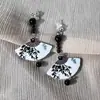 Nuevos Pendientes de Borla Largos con Forma de Abanico y Cuentas Estilo Chino Antiguo Accesorios Estilo Chino Dinastía Han Pendientes Versátiles Retro