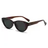 Gafas de Sol Negras Estilo Urbano Gm 2025 Nuevas Ojo de Gato Protección UV Gafas para Cara Pequeña Moda Masculina Para Viajar