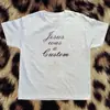 Moda de Exportación Transfronteriza Elegante Casual Cuello Redondo Manga Corta Camiseta Estampado de Letras Sexy Ajustado Harajuku Crop Top