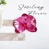 Pétalas de Orquídea Borboleta de Filme Simuladas Caixas de Presente DIY Decoração de Tiara Flores Artificiais Adereços para Fotografia de Casamento Arranjo de Fotos