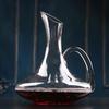 Decantador de Vinho Tinto de Vidro Sem Chumbo Boca Inclinada com Alça Decantador Corte a Frio Barriga de Jarra Conjunto Atacado Comercial