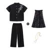 Ropa de Moda Infantil Hip-Hop Niños y Niñas Estilo Chino Hip-Hop hiphop Genial Atractivo Moda Nacional Traje de Artes Marciales Ropa Holgada para Actuación