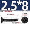 Tornillos Autoperforantes de Cabeza Plana Cruz Negra Endurecida Ka Tornillos Pequeños de Cabeza Avellanada M1M1.2M1.7M2M2.6M3M4Mm