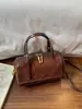 Bolso Boston Retro de Gamuza para Mujer 2026 Otoño Nuevo Estilo Bolso de Mano de Textura de Alta Calidad Bolso de Hombro
