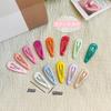 Clip BB color macarrón niños adulto gota de agua clip para el cabello aceite fresco color caramelo clip para flequillo 3CM horquilla