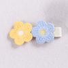 Nuevos Lindos Accesorios para el Cabello de Tela para Niños Estilo Coreano Flequillo Flor Hecha a Mano Niñas Pin Lateral Personalizado Pin para el Cabello de Girasol