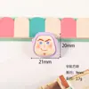 Pegatinas de resina de personajes de dibujos animados pegamento de crema DIY funda de teléfono pasador zapato de madera accesorios de decoración hechos a mano