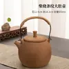 Tetera Hervidora de Té Hogareña Interior Gran Capacidad Horneada al Carbón Leche Arcilla Antigua Precio Especial Cerámica Tetera Exterior