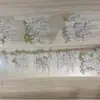 Cinta con Estampado Dorado, Letras de Hoja de Arce con Temática de Garrote Estilo Antiguo, Material Fluido con Temática de Chica, Paquete de Pegatinas para Estudiantes