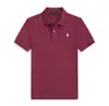 Camisa Polo para Hombre Transfronteriza Color Sólido Verano Bordada Ralph Lauren Manga Corta Casual con Bordado de Pequeño Caballo