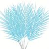 Folhas de Palmeira Artificiais Populares Transfronteiriças Plantas e Flores Tropicais Simuladas Decoração de Festa de Casamento e Aniversário Temu Dropshipping