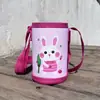 Funda para Taza Térmica Infantil Dibujos Animados Portátil Estudiante Correa Diagonal Cubierta para Taza de Agua Cubierta para Tetera Aislada Cubierta Protectora Anti-Caídas