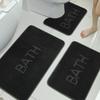 Alfombrilla de Piso Bordada Transfronteriza Alfombrilla Absorbente Antideslizante para Baño Felpudo para Puerta de Baño Alfombra Baño Letra Felpudo para Puerta de Inodoro