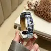 La Correa de Cuero con Estampado de Leopardo de Pana es Adecuada para Apple Watch iWatch Generación 11 10/987Ultra/Se
