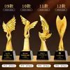 Trofeo de Cristal de Resina Nuevo 2025 Medalla Hecha a Medida Atmosférico de Gama Alta Creativo Campeón de Concurso de Canto Niños