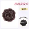 Flor de Rosa Moño para el Cabello Postizo Flor para el Cabello Pasador de Flor Herramienta de Peinado Trenzado Cabello de Princesa Postizo de Seda de Alta Temperatura