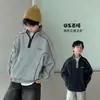 Roupas infantis, coleção de outono para meninos, moletons, tamanhos M e G, roupas esportivas para primavera e outono, roupas de outono para meninos, blusas com gola alta, roupas da moda para crianças