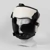 Casco Sanda con máscara extraíble y gruesa, protector para adultos, para artes marciales, protección para la cabeza de boxeo