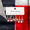 Pendientes Transfronterizos Nueva Bandera Americana Día de la Independencia Aleación Colgante de Lazo de Amor Conjunto de Tarjetas para Damas Pendientes