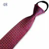 Venta al por mayor del fabricante Corbatas Rojas con Cremallera para Hombres y Mujeres, Vestimenta Formal de Negocios para Novio, Boda Estilo Coreano Corbata Rayada Perezosa Sin Corbata