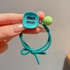 Cuerda para el cabello colorida para niños, cuerda para el cabello para niñas, banda de goma elástica alta, cuerda para el cabello con cabeza de bola, anillo para el cabello