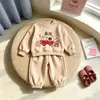 Conjunto Navideño para Niños de Otoño Temprano 2026, Atuendo de Otoño Nuevo y Elegante para Niños, Pantalones Deportivos Guapos, Conjunto Casual de Dos Piezas Estilo Coreano