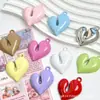 Colgante de Corazón con Forma Especial de Lazo Acrílico Agujero para Colgar Pintado Bolsas de Joyería DIY Cadena para Teléfono Móvil Accesorios de Collar