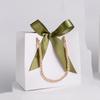 Bolsa de regalo de papel en blanco 2024, plegable para fiestas, para hacer tú mismo, pequeña bolsa de regalo, caja de dulces sencilla