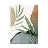 Pintura de lienzo abstracta de mujer africana con flor y hoja Póster de arte nórdico e impresión Pintura decorativa para sala de estar Núcleo